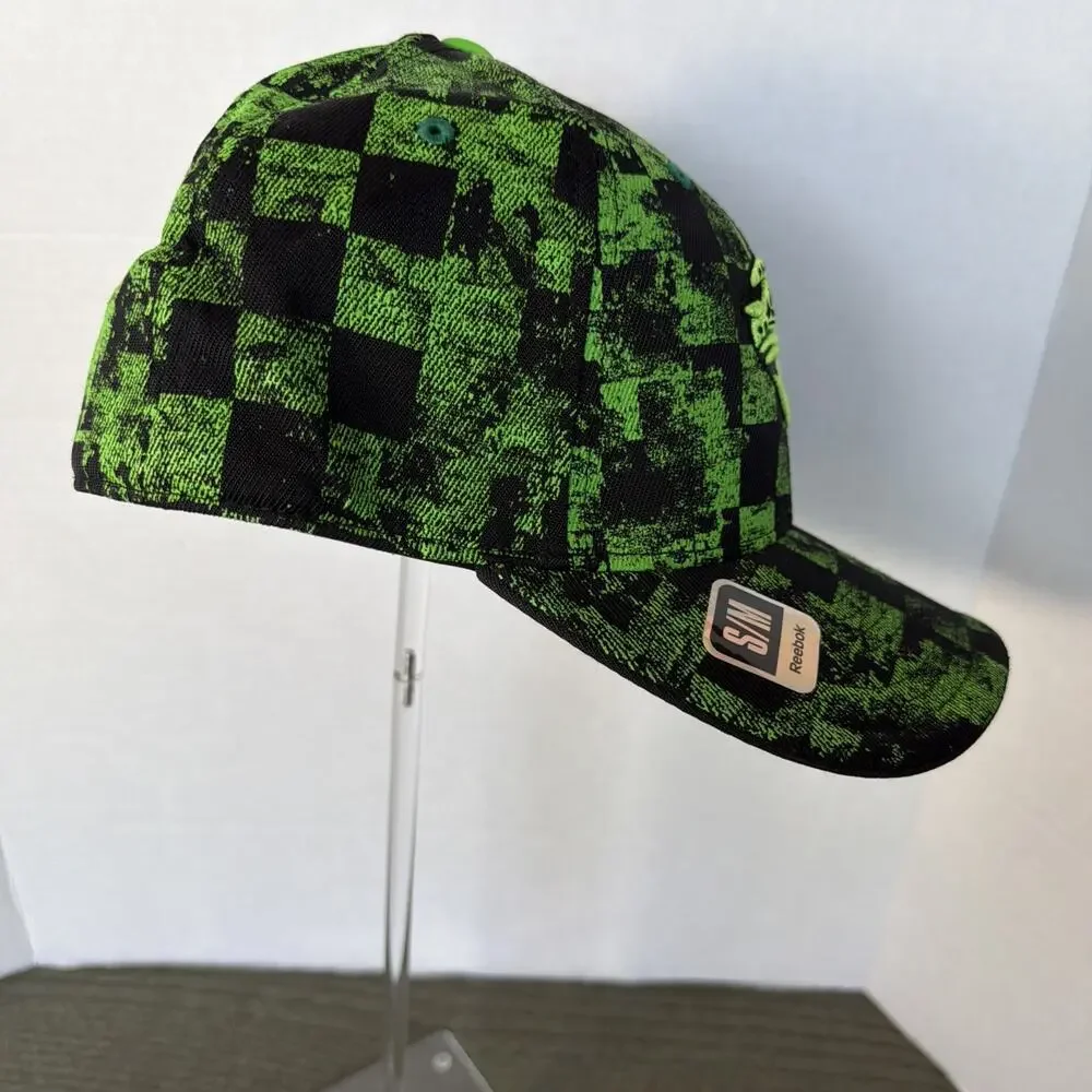 Jacksonville Jaguars Flex Fitted Reebok Green And Black Hat -S/M Mid 2000’s